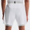 Men 5″ Performance 2/1 Shorts White | Glacier