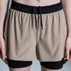 Women 3″ Performance 2/1 Shorts Cinder | Black