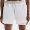 Women 3″ Performance 2/1 Shorts White | Glacier