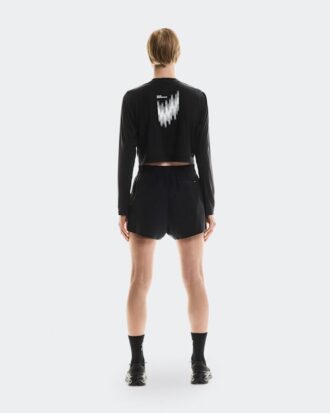 Women Train Long-T Crop Graphic